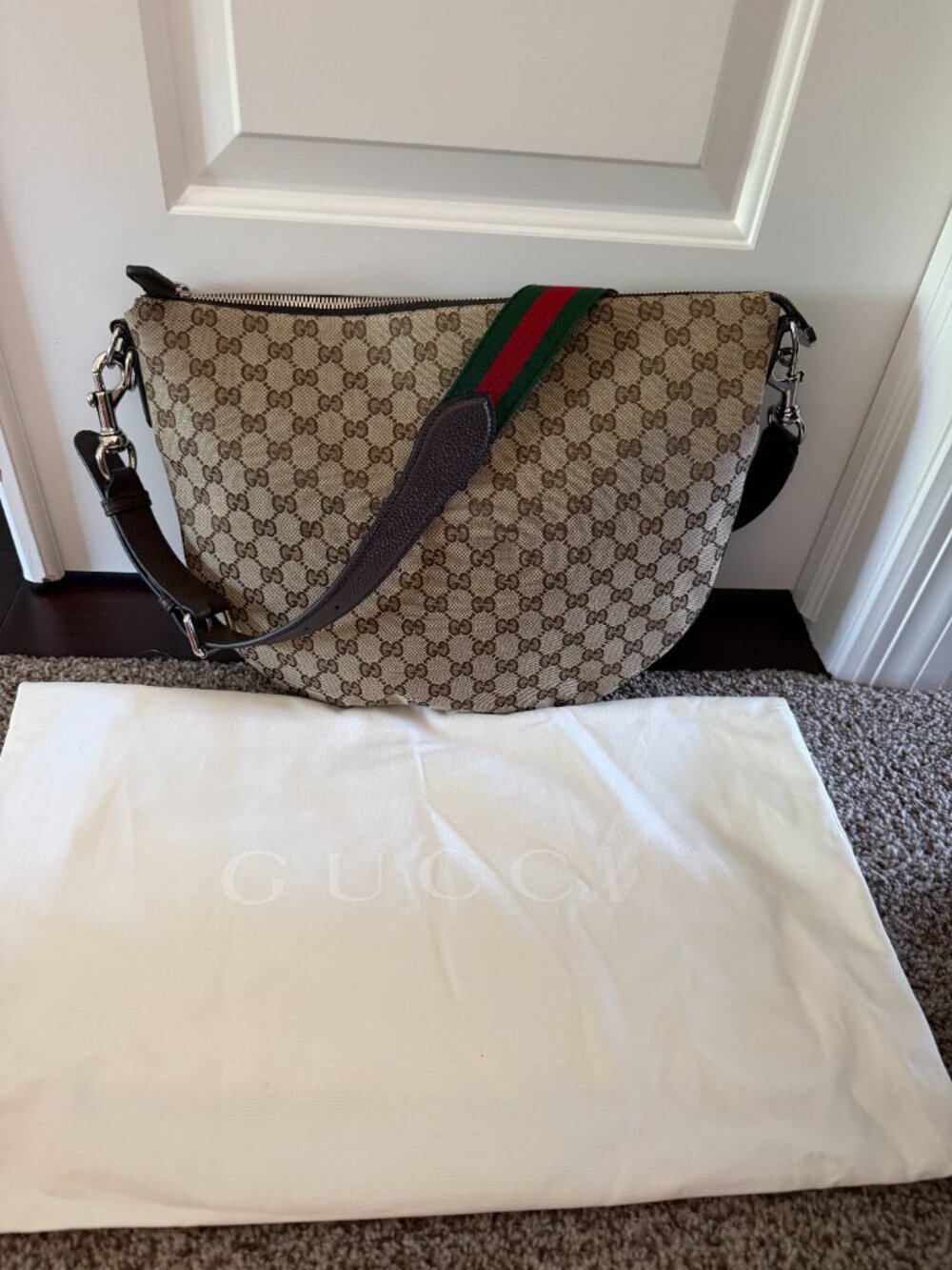 Gucci Canvas Shoulder Bag